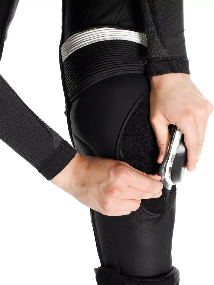 Kombinezon motocyklowy dwuczęściowy damski Dainese Fulminea biało-czarny