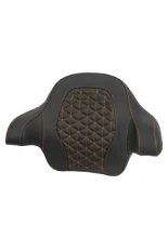 Oparcie pasażera do siedzenia Saddlemen Roadsofa Tri-Gripper Harley Davidson (wybrane modele) (14-25) czarno-złote [do kufra centralnego King Tour-Pak]
