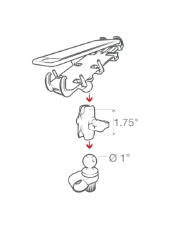 Uchwyt na telefon RAM Quick-Grip z mocowaniem Tough-Strap