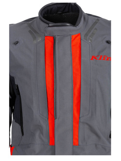 Kurtka motocyklowa tekstylna Klim Latitude szaro-czerwona