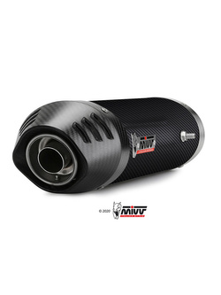 Tłumiki motocyklowe Slip-On Line (Oval) MIVV do Yamaha YZF R1 1000 (07-08) carbon