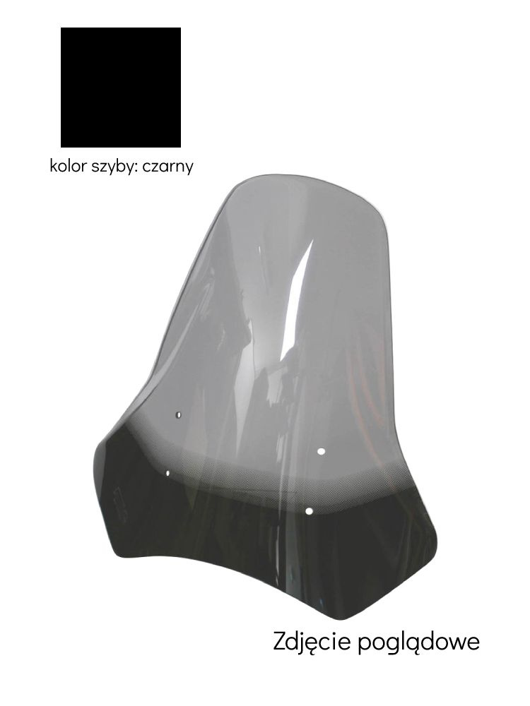 Szyba motocyklowa MRA Touring "T" Kawasaki Versys 650 (06-09) czarna