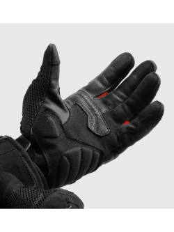 Rękawice motocyklowe letnie Rebelhorn Core czarno-czerwone