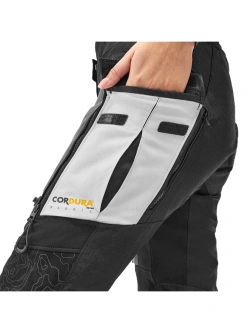 Spodnie motocyklowe damskie tekstylne Shima Tracker czarno-szare
