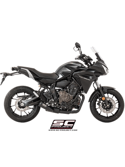 Pełny układ wydechowy 2-1, SC-Project Conic 70's Stainless steel [Matt Black] - Yamaha Tracer 700 [16-20]