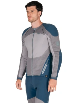 Koszula z ochraniaczami Knox Urbane Pro Move niebiesko-szara