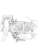 Gmole - chrom Hepco&Becker do Kawasaki VN 800 Classic [00-05]