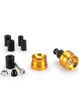 Końcówki kierownicy PUIG Sport uniwersalne złote (krótkie) [do kierownic o średnicy 13-18 mm]