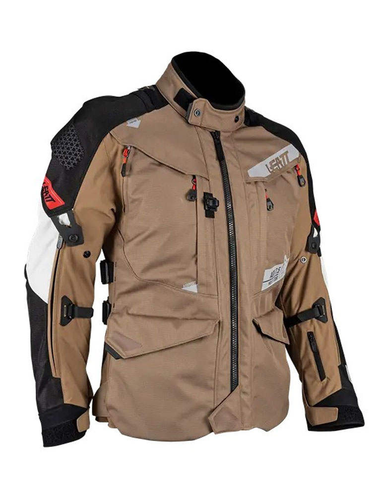 Kurtka motocyklowa tekstylna Leatt ADV MultiTour 7.5 brązowo-czarno-biała