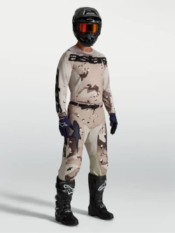 Spodnie cross Alpinestars MX Racer Lone brązowo-czarne