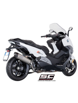 Tłumik Slip-on Oval Titanium z karbonową końcówką SC-Project do BMW C 650 SPORT (2016 - 2019)