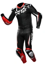 Kombinezon motocyklowy dwuczęściowy 4SR RR Pista AR czarno-czerwono-biały