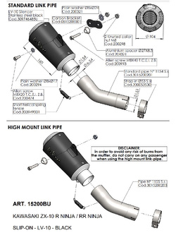 Tłumik motocyklowy LeoVince LV-10 Black Edition Kawasaki Ninja ZX-10 R (16-24)/ RR (17-24) czarny [stal nierdzewna] 