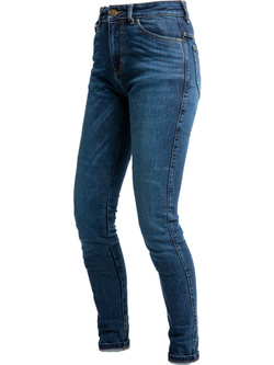 Spodnie motocyklowe jeansowe John Doe Luna High Mono ciemnoniebieskie damskie