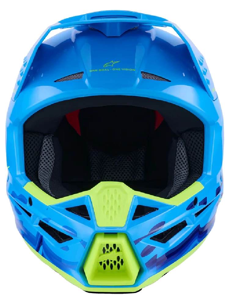 Kask enduro Alpinestars SM3 Force niebieski-fluo