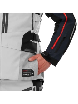Kurtka motocyklowa tekstylna Shima Hero 3.0 G2 szaro-niebieska