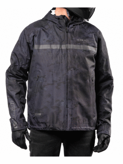 Kurtka motocyklowa tekstylna Icon PDX3 czarno-szara