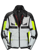 Kurtka motocyklowa tekstylna Spidi Crossmaster czarno-szaro-żółta