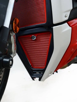 Osłona chłodnicy R&G Racing Ducati Streetfighter V4/ S (20-)/ Panigale V4 / S (18-24)/ R (19-)/ Speciale (18-) czerwona