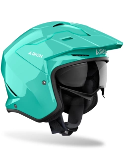 Kask otwarty Airoh Kombakt Color Aquamarine niebiesko-zielony połysk