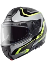 Kask szczękowy Schuberth Concept Kinetic czarno-szaro-żółty