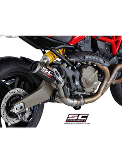 Tłumik SC-Project CR-T Carbon / Titanium (Slip on) - Ducati Monster 821 [14-17]