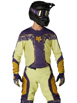 Bluza enduro Fox 180 Image Print fioletowo-żółta