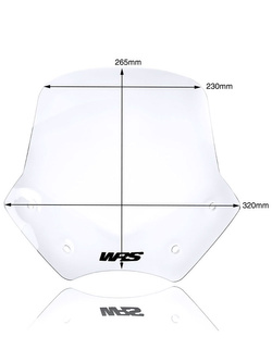 Szyba motocyklowa WRS Sport do BMW R 1200 R (06-14) przezroczysta