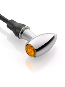 Kierunkowskaz motocyklowy Rizoma Club S (1 sztuka w zestawie) srebrny