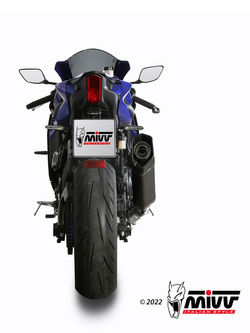 Pełny układ wydechowy z homologacją (SR-1) MIVV do Yamaha YZF-R7 (22-) czarny