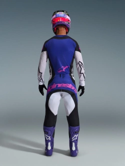 Spodnie cross Alpinestars MX Techstar Knif czarno-szaro-fioletowe