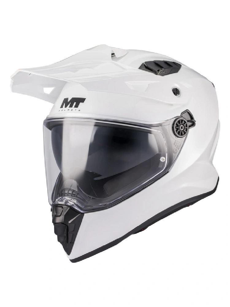 Kask adventure MT Track SV Pure A0 biały, połysk