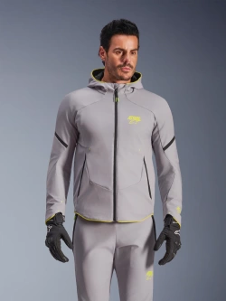 Kurtka motocyklowa tekstylna Alpinestars Aeroshell WP szara-fluo