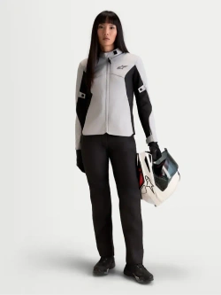 Kurtka motocyklowa damska tekstylna Alpinestars Stella C-1 Waterproof czarno-szaro-biała