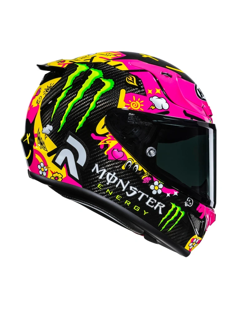 Kask integralny HJC RPHA 12 Carbon Quartararo Le Mans 4 różowo-czarny