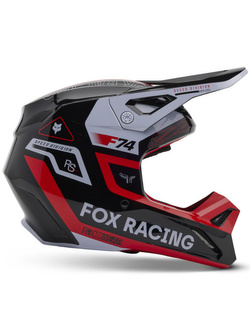 Kask enduro dziecięcy Fox V1 Race Spec czarno-czerwono-biały