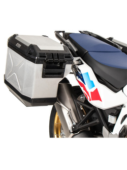 Zestaw: kufry boczne + stelaże Hepco&Becker Xplorer Cutout do Hondy CRF 1100L Africa Twin Adventure Sports (24-) srebrne