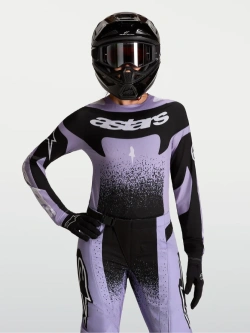 Bluza cross damska Alpinestars MX Stella Techstar Swan czarno-fioletowa