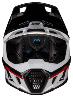 Kask enduro Leatt Moto 7.5 V25 czarno-szaro-czerwony z goglami czarno-czerwonymi