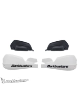 Osłony dłoni Barkbusters VPS z regulowanymi deflektorami, biało-czarne + zestaw montażowy Triumph Tiger 1200 Explorer (18-20)