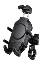 Uchwyt motocyklowy na telefon Biketec antywibracyjny, montowany na kierownicę czarny [Typ: R19]