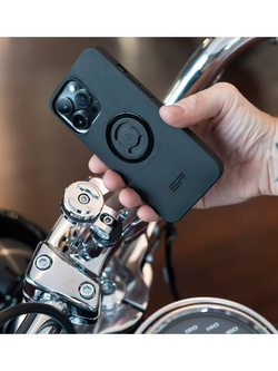 Uchwyt do telefonu na śrubę kierownicy SP Connect Bar Clamp Moto Mount Pro chromowany