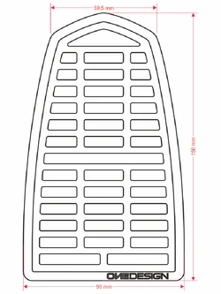 Tankpad Uniwersalny Onedesign Soft Touch czarny