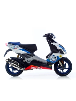 Pełny układ wydechowy LeoVince Hand Made TT Black Edition Aprilia SR 50 R Factory (04-12)/ Sport Pro (-03) stal nierdzewna