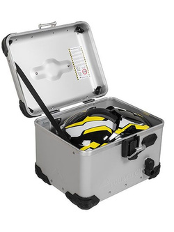 Kufer centralny Touratech ZEGA EVO z anodowanego aluminium "And-S" RapidTrap [38L] srebrny