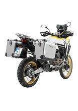 Zestaw: kufry boczne aluminiowe srebrne Zega Pro + stelaże czarne Touratech Honda CRF1000L Africa Twin (18-22) /CRF1000L Adventure Sports (38+45L)