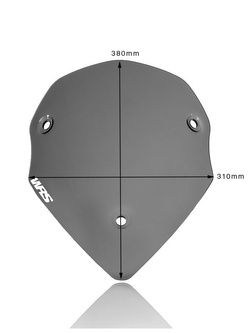 Szyba motocyklowa WRS Sport do wybranych modeli Ducati Multistrada mocno przyciemniana