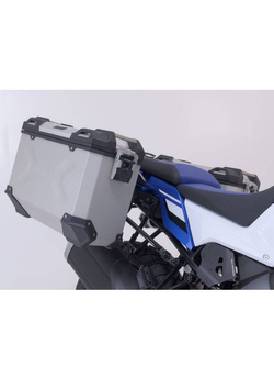 Zestaw: kufry boczne TRAX ADV + stelaże PRO 45/37 L Sw-Motech Suzuki V-Strom 1050 DE (23-) (pojemność 37 i 45 L) srebrne