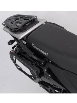 Zestaw: kufer centralny czarny TRAX ADV + stelaż Adventure-rack SW-Motech Kawasaki KLR 650 / S (22-) [pojemność: 38 L]