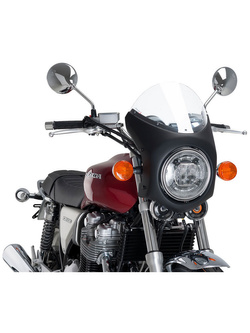 Windshield Semi-Fairing Retro PUIG for Triumph Street Twin / Thruxton1200/R, Honda CB1100 / EX / RS, Benelli Imperiale 400 (clear)